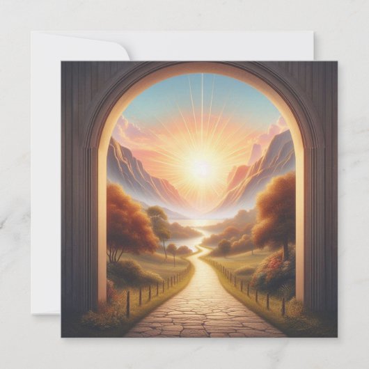 明るい道（箴言4:18 ESV） カード (正面)