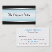 明るい部内者の青のアポイントメントカード 予約カード (正面/裏面)