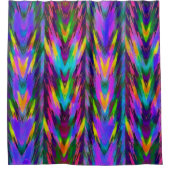 明るい部族のシブロン シャワーカーテン (正面)