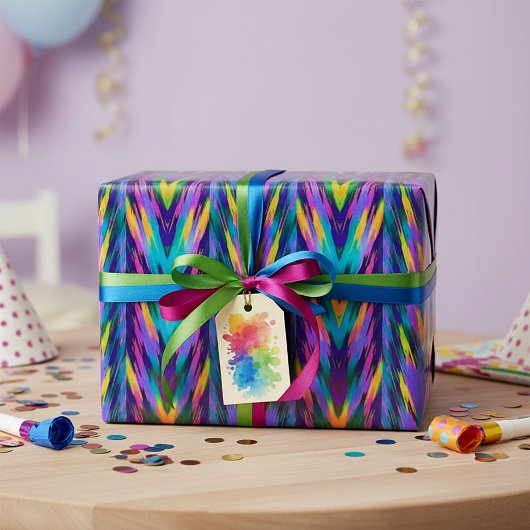 明るい部族のシブロン ラッピングペーパー