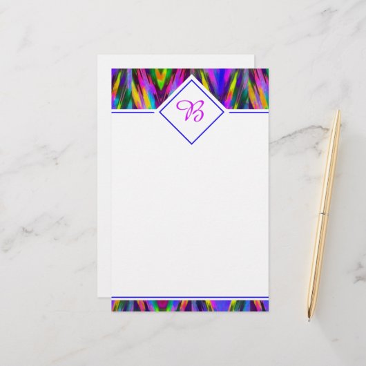 明るい部族のシブロン 便箋 (正面/裏面インサイチュ)