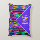 明るい部族のシボパーソナライズされたン アクセントクッション (裏面(縦))