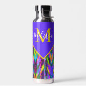 明るい部族のシボパーソナライズされたン ウォーターボトル (左面)