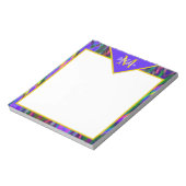 明るい部族のシボパーソナライズされたン ノートパッド (回転)