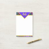 明るい部族のシボパーソナライズされたン ポストイット (デスク上)