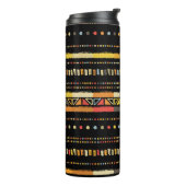 明るい部族ストライプの手作りパターン タンブラー (回転左)