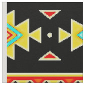 明るい部族デザイン ファブリック (クローズアップ)