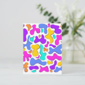 明るい酸の液体形状 ポストカード (スタンド正面)