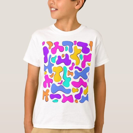 明るい酸の液体形状 Tシャツ (正面)