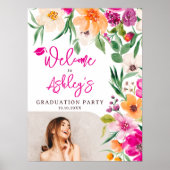 明るい野生の花の写真卒業へようこそ ポスター (正面)