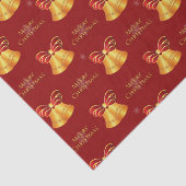 明るい金属製の金ゴールドベルメリークリスマス 薄葉紙 (詳細)