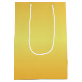 明るい金属製の金ゴールドベル ミディアムペーパーバッグ (裏面)