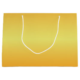 明るい金属製の金ゴールドベル ラージペーパーバッグ