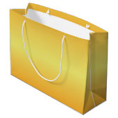 明るい金属製の金ゴールドベル ラージペーパーバッグ (裏面アングル)