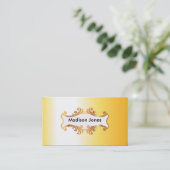 明るい金 名刺 (スタンド正面)