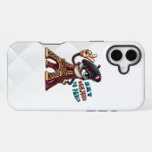 明るい鉄の女性から贈り物 iPhoneケース (裏面横)