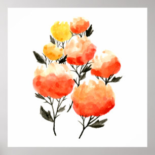 明るい開花の芸術ポスター ポスター