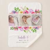 明るい開花3フォトベビー名 シェルパブランケット (正面)