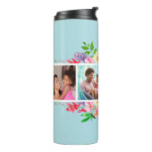 明るい開花4フォトコラージュモノグラムの タンブラー (回転左)