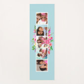 明るい開花5 Photo Collage モノグラムの ヨガマット (正面)