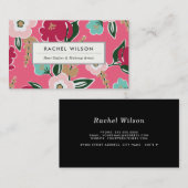 明るい開花 名刺 (正面/裏面)