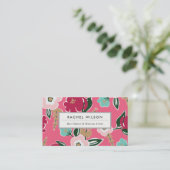 明るい開花 名刺 (スタンド正面)