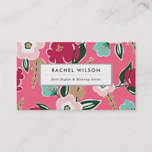 明るい開花 名刺 (正面)