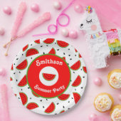 明るい陽気なスイカ夏のパーティー ペーパープレート (パーティー)