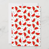 明るい陽気なスイカ夏のパーティー 招待状 (裏面)