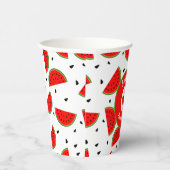 明るい陽気なスイカ夏のパーティー 紙コップ (右)