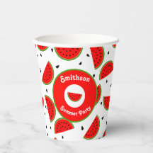 明るい陽気なスイカ夏のパーティー