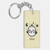 明るい雛 – かわいいズバードラインアート» キーホルダー (正面左)