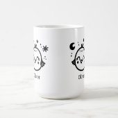 明るい雛 – かわいいズバードラインアート» コーヒーマグカップ (中央)
