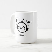 明るい雛 – かわいいズバードラインアート» コーヒーマグカップ (正面左)