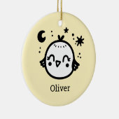 明るい雛 – かわいいズバードラインアート» セラミックオーナメント (右)