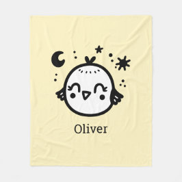 明るい雛 – かわいいズバードラインアート» フリースブランケット