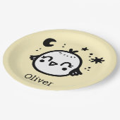 明るい雛 – かわいいズバードラインアート» ペーパープレート (アングル)