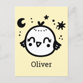 明るい雛 – かわいいズバードラインアート» ポストカード