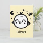 明るい雛 – かわいいズバードラインアート» 招待状 (スタンド正面)