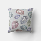 明るい離れグレーの背景に開いた作業の クッション (裏面)