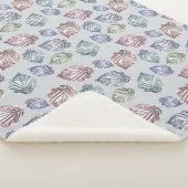 明るい離れグレーの背景に開いた作業の シェルパブランケット (3/4)