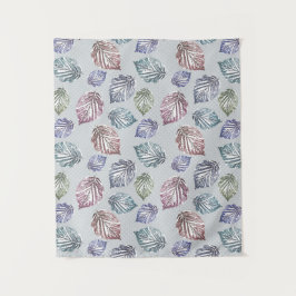 明るい離れグレーの背景に開いた作業の タペストリー