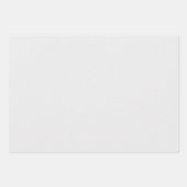 明るい離れグレーの背景に開いた作業の ラッピングペーパーシート (正面2)