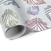 明るい離れグレーの背景に開いた作業の ラッピングペーパー (ロールコーナー)