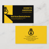 明るい電はっきりした球の電気技師サービス 名刺 (正面/裏面)