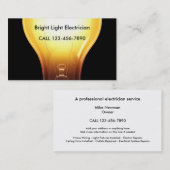 明るい電気技師の名刺 名刺 (正面/裏面)
