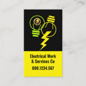明るい電気稲妻球 名刺 (正面)