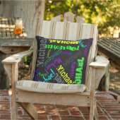 明るい電気色の一流のコラージュの枕 クッション (椅子)