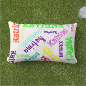 明るい電気色の一流のコラージュの枕 ランバークッション (芝生)