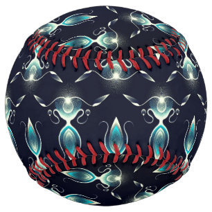 明るい青い宝石の上品な白熱［赤熱］光を放つ外観 ソフトボール